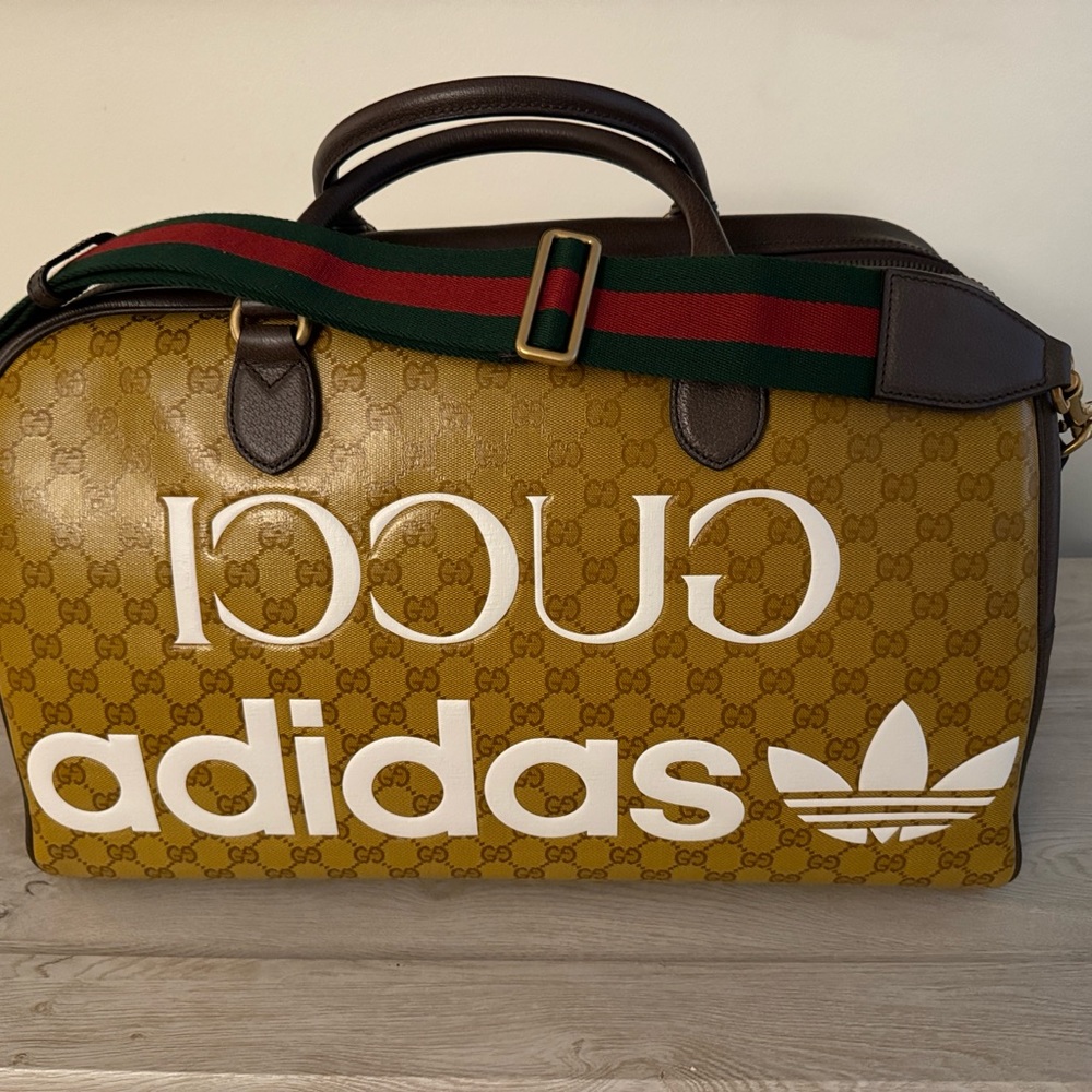 Brand new gucci x adidas large duffle bag.